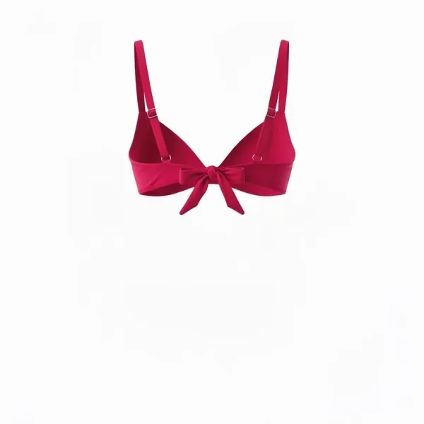 Modern Ocean Γυναικείο Set Bikini Plus sizes φούξια με ελαφρυά ενίσχυση ρυθμιζόμενες τιράντες & φαρδύ ψηλόμεσο σλιπ 1211 fuchsia