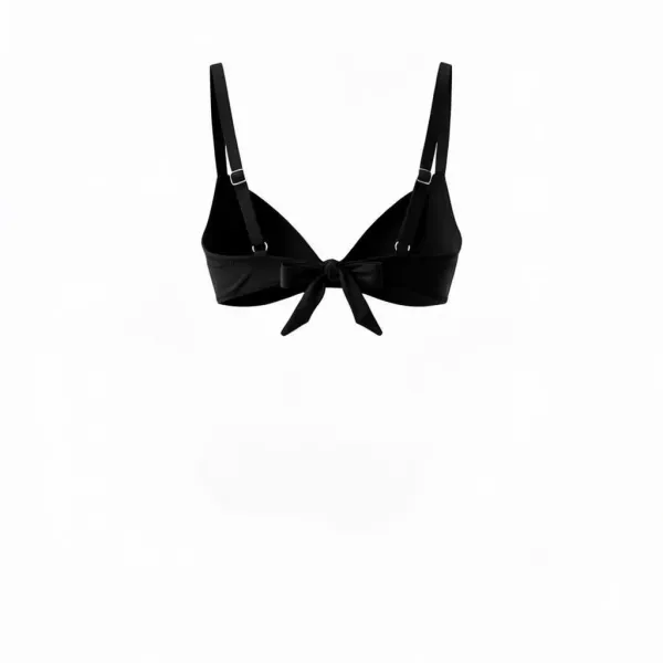 Modern Ocean Γυναικείο Set Bikini Plus sizes μαύρο με ελαφρυά ενίσχυση ρυθμιζόμενες τιράντες & φαρδύ ψηλόμεσο σλιπ 1211 black