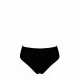 Modern Ocean Γυναικείο Set Bikini Plus sizes μαύρο με ελαφρυά ενίσχυση ρυθμιζόμενες τιράντες & φαρδύ ψηλόμεσο σλιπ 1211 black