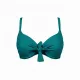 Modern Ocean Γυναικείο Set Bikini Plus sizes τυρκουάζ με ελαφρυά ενίσχυση ρυθμιζόμενες τιράντες & φαρδύ ψηλόμεσο σλιπ 1211 turqoise