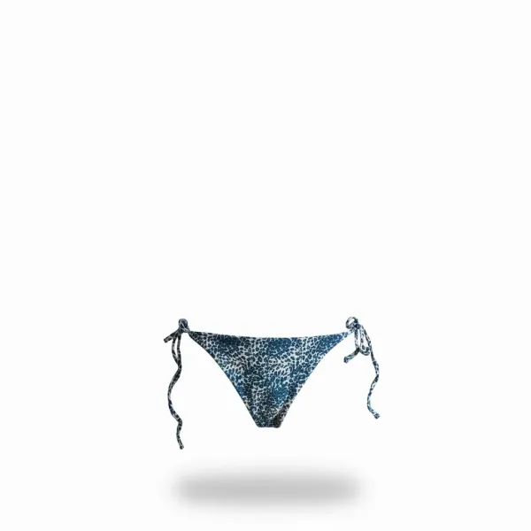Modern Ocean Γυναικείο Set Bikini Τριγωνάκι ανάγλυφο πετρόλ δετό σλιπ brazil C-6319 PETROL