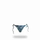 Modern Ocean Γυναικείο Set Bikini Τριγωνάκι ανάγλυφο πετρόλ δετό σλιπ brazil C-6319 PETROL