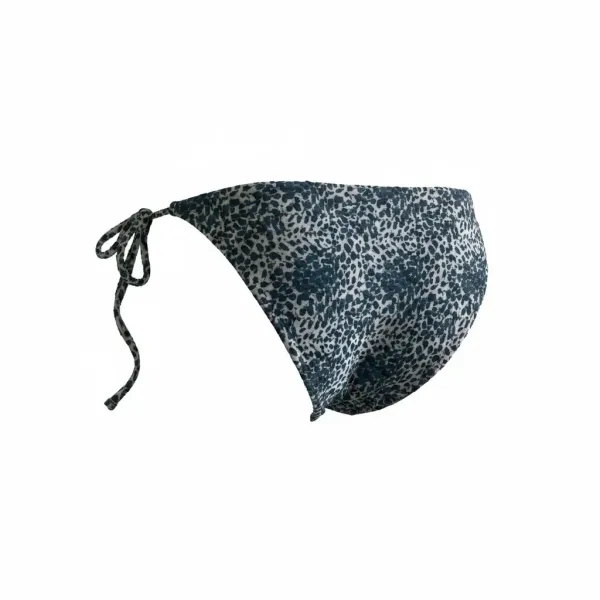 Modern Ocean Γυναικείο Set Bikini Τριγωνάκι ανάγλυφο πετρόλ δετό σλιπ brazil C-6319 PETROL