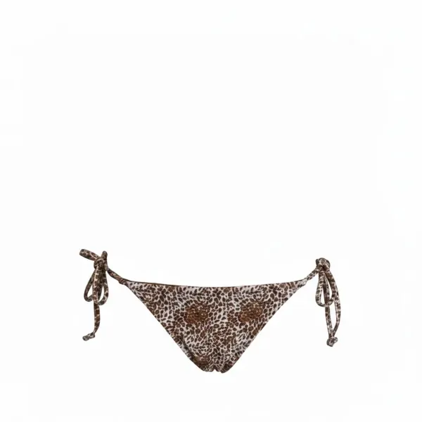 Modern Ocean Γυναικείο Set Bikini Τριγωνάκι ανάγλυφο καφέ δετό σλιπ brazil C-6319 BROWN