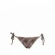 Modern Ocean Γυναικείο Set Bikini Τριγωνάκι ανάγλυφο καφέ δετό σλιπ brazil C-6319 BROWN