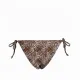 Modern Ocean Γυναικείο Set Bikini Τριγωνάκι ανάγλυφο καφέ δετό σλιπ brazil C-6319 BROWN