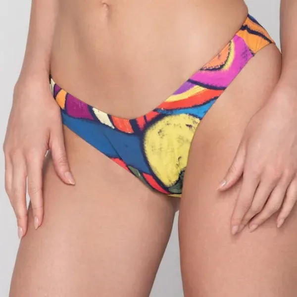 Luna Γυναικείο Μαγιό brazilian slip ψηλό 3cm στο πλάϊ με φανταστικά διάφορα χρώματα   Summer Collection Neon 94764 multicolour 
