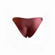 MYA swimwear Γυναικείο set bikini μαγιό μπορντώ με μεταλλικές πλεκτές λεπτομέρειες τριγωνάκι & ψηλόμεσο v brazil MB3225 summer collection Bordeaux