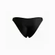 MYA swimwear Γυναικείο set bikini μαγιό μαυρο  με μεταλλικές πλεκτές λεπτομέρειες τριγωνάκι & ψηλόμεσο v brazil MB3225 summer collection black