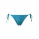 MYA swimwear Γυναικείο set bikini μαγιό μπλέ με μεταλλικές γυαλιστερές ανταύγειες τριγωνάκι & δετό brazil MB2201 summer collection Blue