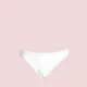 MYA  Γυναικείο Set Bikini Τριγωνάκι με ανάγλυφη textured δαντέλα στο επάνω μέρος σε λευκό χρώμα και δετό σλιπ brazil white MP5236 