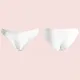 MYA  Γυναικείο Set Bikini Τριγωνάκι με ανάγλυφη textured δαντέλα στο επάνω μέρος σε λευκό χρώμα και δετό σλιπ brazil white MP5236 