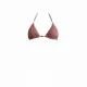 MYA  Γυναικείο Set Bikini Τριγωνάκι με ανάγλυφη textured δαντέλα στο επάνω μέρος σε απαλό ροζ χρώμα και δετό σλιπ brazil pink MP5236 