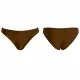 MYA  Γυναικείο Set Bikini Τριγωνάκι με ανάγλυφη textured δαντέλα στο επάνω μέρος σε καφέ χρώμα δετό σλιπ brazil  brown MP5236 