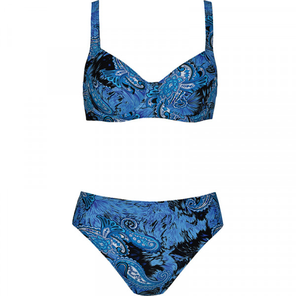 Naturana Γυναικείο Σετ Μπικίνι Μπλέ Μαγιό Beachwear Bikini Set Blue 31139