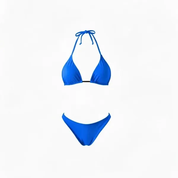 Modern Ocean Γυναικείο Set Bikini Τριγωνάκι με ρυθμιζόμενο στρινγκ σε γαλάζιο χρώμα 9310 light blue