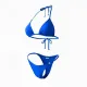Modern Ocean Γυναικείο Set Bikini Τριγωνάκι με ρυθμιζόμενο στρινγκ σε γαλάζιο χρώμα 9310 light blue