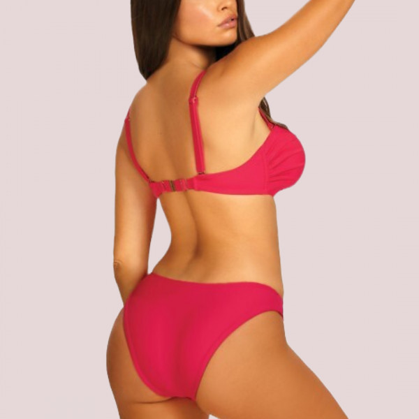 Self Γυναικείο Bikini Σετ Strapless Φούξια για Μεγάλο Στήθος S730BM1 Luxury Swimwear 2024