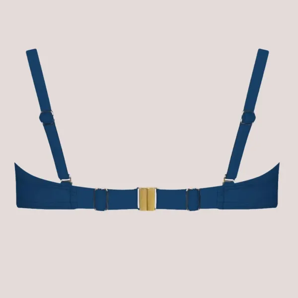 Self Γυναικείο Set bikini μπλέ ρουά  straples με υπέροχη ενίσχυση & για μεγάλο στήθος Luxury Swimwear Dark Blue S730V1BZA3.31 Ibiza 3