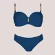 Self Γυναικείο Set bikini μπλέ ρουά  straples με υπέροχη ενίσχυση & για μεγάλο στήθος Luxury Swimwear Dark Blue S730V1BZA3.31 Ibiza 3