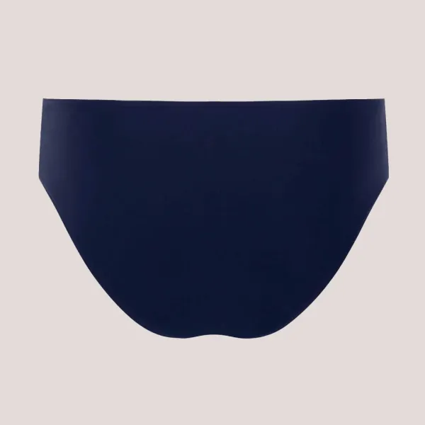 Self Γυναικείο Set bikini straples με ενίσχυση μπλέ σκούρο με lurex πράσινο & ψηλόμεσο σλιπ ιδανικό για μεγάλο στήθος Luxury Swimwear S730V3CV7 Costa Brava Navy Blue