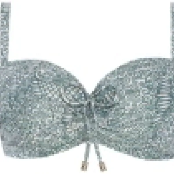 Self Γυναικείο Set bikini λαδί Tropical με gold lurex straples με υπέροχη ενίσχυση & για μεγάλο στήθος Luxury Swimwear green S730V3SD2 Sydney 2