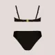 Self Γυναικείο Set bikini μαύρο straples με υπέροχη ενίσχυση για μεγάλο στήθος Luxury Swimwear Black S730V1SG1.19 Santiago 1
