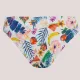 Self Γυναικείο Set bikini straples με ενίσχυση λευκό με υπέροχα σχέδια λουλουδιών & τροπικών φρούτων ιδανικό για μεγάλο στήθος Luxury Swimwear S730V3PA1 White PINA