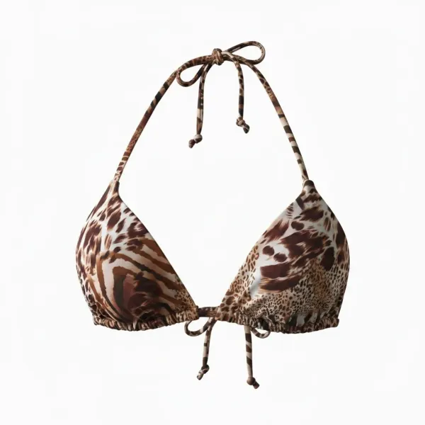 Modern Ocean Γυναικείο Top Bikini τρίγωνο με animal print C-6243.3
