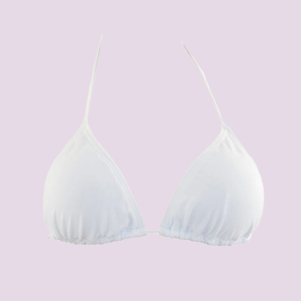 Rock Club Γυναικείο Μαγιό Τριγωνάκι με Αφαιρούμενη ελαφριά Ενίσχυση Λευκό BP1052 Triangle Mix & Match