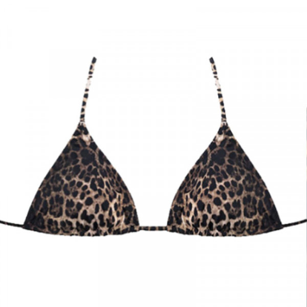 Rock Club Γυναικείο Μαγιό Plus Size Top τριγωνάκι Leopard BP1610 Animal Print