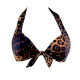 Rock Club Γυναικείο Τρίγωνο Λεοπάρ Μαγιό Push Up BP2088 Triangle Top B Animal Print