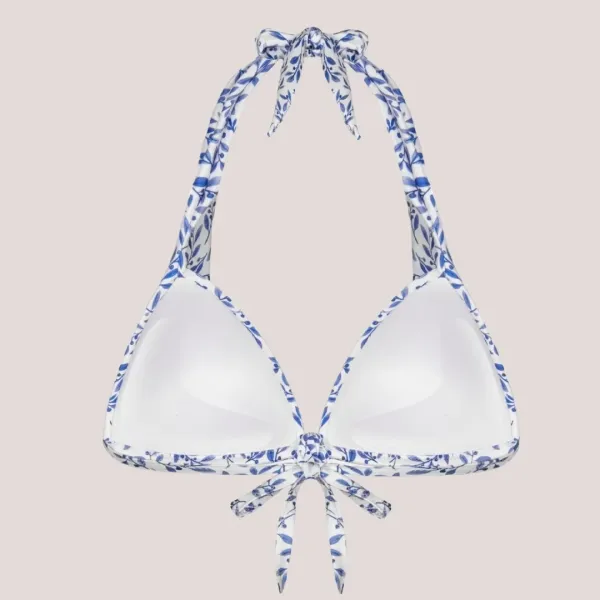 Rock Club Γυναικείο Top Μαγιό Double Push Up Τρίγωνο λευκό  BP2469 Triangle Top B 
