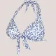 Rock Club Γυναικείο Top Μαγιό Double Push Up Τρίγωνο λευκό  BP2469 Triangle Top B 