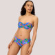 Ysabel Mora Γυναικείο Μαγιό Strapless  C cup με αποσπόμενες τιράντες Tropical διάφορα χρώματα Multicolour Bandeau 83395