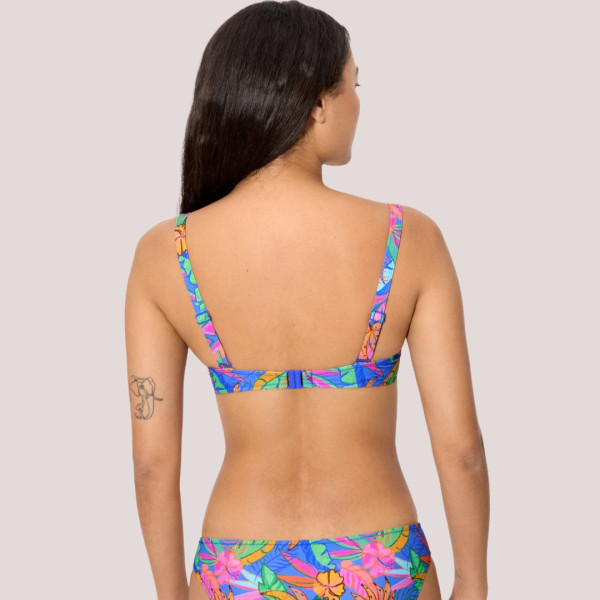Ysabel Mora Γυναικείο Μαγιό Top με ενίσχυση & ρυθμιζόμενες τιράντες B cup  Tropical διάφορα χρώματα Multicolour 83397