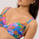 Ysabel Mora Γυναικείο Μαγιό Top με ενίσχυση & ρυθμιζόμενες τιράντες B cup  Tropical διάφορα χρώματα Multicolour 83397