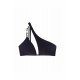 Dorina Bikini Μαύρο Τριγωνάκι Μπουστάκι με Χρυσό Charm Ασύμμετρο D001773MI010-BK0001 Ibadan