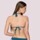 Luna Blue Sense Triangle Double Push-Up Τρίγωνο B/C  92060 Summer Swimwear Collection Πετρόλ
