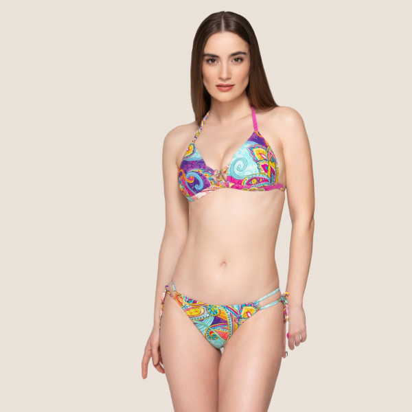 Luna Γυναικείο Μαγιό Top Τριγωνάκι Push Up 94281 Madison Summer Collection 2024 Multicolour