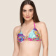 Luna Γυναικείο Μαγιό Top Τριγωνάκι Push Up 94281 Madison Summer Collection 2024 Multicolour