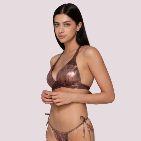Luna γυναικείο Μαγιό Fade τριγωνάκι push up bronze 94513 summer swimwear collection
