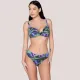 Luna Γυναικείο Bikini Top Balconette με Floral Snake Print σε Πράσινες & Μωβ Αποχρώσεις ,Blossom μπικίνι C/D 94723
