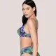 Luna Γυναικείο Bikini Top Balconette με Floral Snake Print σε Πράσινες & Μωβ Αποχρώσεις ,Blossom μπικίνι C/D 94723