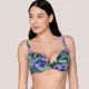 Luna Γυναικείο Bikini Top Balconette με Floral Snake Print σε Πράσινες & Μωβ Αποχρώσεις ,Blossom μπικίνι C/D 94723
