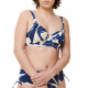 Triumph Bikini Γυναικείο μαγιό Σουτιέν Κλασικό για Μεγάλο Στήθος D&E Μπλέ 10214546-Μ007