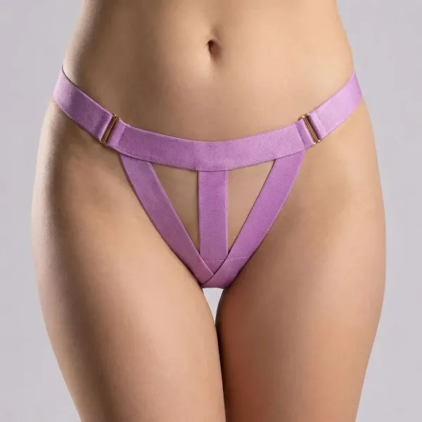  Milena by Paris Γυναικείο λιλά Super Sexy Σετ με φαρδιά λάστιχα  009201