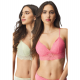 Dorina Γυναικεία Bralette 1+1 δώρο Ροζ-Κίτρινο MILO D001152LA086-2XO260