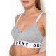 DKNY Wirefree Push Up Bra Αθλητικό Σουτιέν Αμπάνελο με Ενίσχυση Γκρί DK4518/ST1