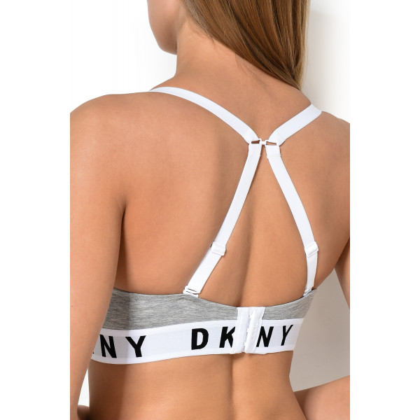 DKNY Wirefree Push Up Bra Αθλητικό Σουτιέν Αμπάνελο με Ενίσχυση Γκρί DK4518/ST1